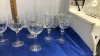 (2) PUNCH BOWL,CRYSTAL WINE GLASSES - 2