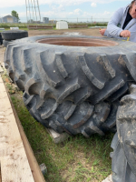 Two tractor tires