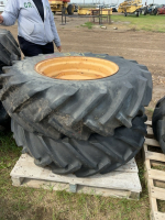 Two 26 inch tires on rims