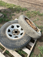 Two mismatched tires