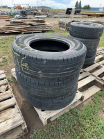 Three Motormaster car tires