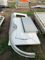 Tri axle, aluminum fender, flare, and aluminum door panels