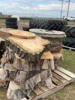 Tree cross cut slabs