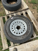 Cooper truck tire on five bolt rim
