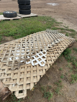 Pallet of wooden lattice