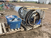 (2) PALLETS W/ VARIETY OF BIKE PARTS