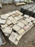 Pallet of uniform concrete landscape block
