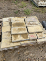 Pallet of concrete landscape block