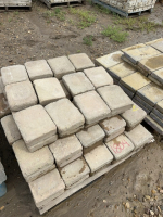 Pallet of concrete blocks