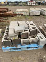 Pallet of concrete landscape blocks