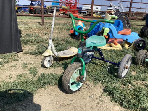 2 ITEMS - SCOOTER AND TRIKE