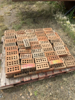 Pallet of red brick