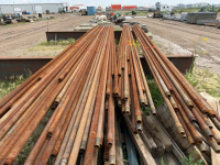 Bundle of 25 pieces of inch and three-quarter drill pipe