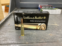 (20) LIVE ROUNDS SELLIER & BELLOT RIFLE AMMO
