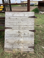 RUSTIC BARNWOOD GATE W/ (3) OLD STRAP HINGES