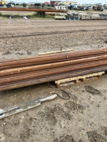 28 pieces of Pre-cut 2 3/8 drill stem pipe BIDDING PER PIPE