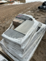 Pallet of concrete blocks