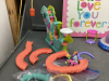 "FROZEN", "OWL LOVE YOU FOREVER" PICTURES ON CANVAS, ...TEACH & TALK LAPTOP, SHIMMER & SHINE TOY, MOVING STAIRS TOY - 2