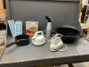 BOX W/ HAND MIXER, KETTLE, VASTA SHEET SLICER, ELECTRIC WOK,