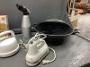 BOX W/ HAND MIXER, KETTLE, VASTA SHEET SLICER, ELECTRIC WOK, - 3