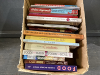 BOX OF RECIPE BOOKS