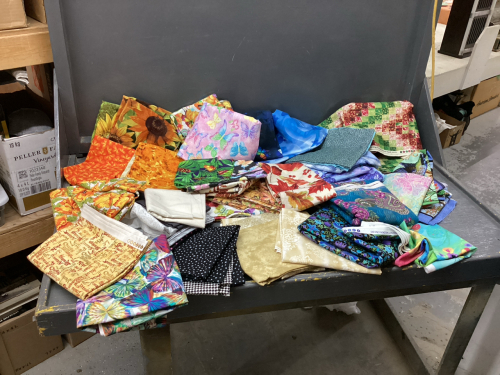 BOX OF COTTON FABRIC