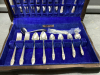 1847 ROGERS BRO SILVERPLATE UTENSILS IN WOOD CASE - - 3