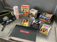 BOX DVDS, SOPRANOS BOX SET, BOOKS, KRAMER GOOD COP