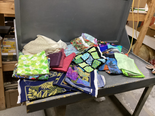 BOX OF COTTON FABRIC