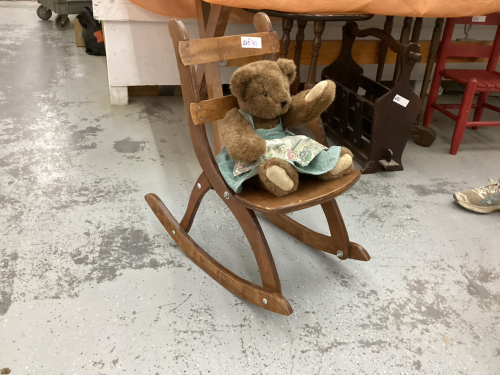 CHILDS ROCKER W/ TEDDY
