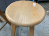 (2) WOOD STOOLS - 2