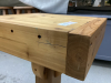 HAND CRAFTED WOOD PLANT STAND - 3