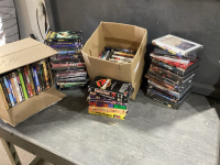 2 BOXES DVD&rsquo;S & VHS