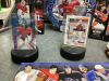 BOX OF HOCKEY COLLECTIBLES - TIM HORTONS MINI STICKS, PAUL ANDERSON, HOLTE,AND HELLEBUYCK FIGURINES, MINI HOCKEY STICKS - 2
