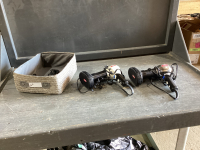 (2) CONAIR HAIR DRYERS IN A NICE BASKET