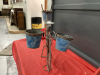 METAL DECOR BIKE W/ (3) SMALL PLANT HOLDERS - 2