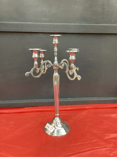 SILVER IN COLOR CANDLEABRA