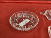 (3) SMALL PINWHEEL CRYSTAL PICKLE DISHES - 2