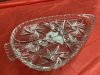 PINWHEEL CRYSTAL DIVIDED PICKLE DISH - 2