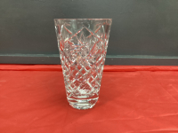 8" TALL PINWHEEL CRYSTAL VASE