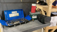 BROADSTONE CAMPSTOVE, STANLEY COOLER, COLEMAN WATER JUG