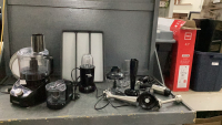 B&D FOOD PROCCESSOR, MASTERCHEF MINI CHOPPER, MAGIC BULLET, IMMERSION BLENDER SET,