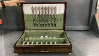 ONEIDA FLATWARE IN WOOD CHEST