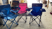 (3) KIDS FOLDING CHAIRS