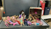 BOX OF BARBIES