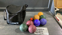 SPORTCRAFT BOCCE BALL SET IN A CASE