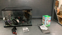 SMALL AQUARIUM W/ ACCESSORIES
