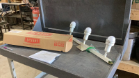 LIGHT FIXTURES - ONE IS 3-LIGHT TRACK LIGHT, BOX CONTAINS BRYANT ULTRAVIOLET GERMICIDAL LAMP SYSTEM