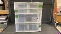 GRACIOUS LIVING 6-DRAWER PLASTIC STORAGE TOWER