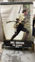 LARGE MEL GIBSON "THE PATRIOT" BANNER ON CANVAS - DOUBLE SIDED